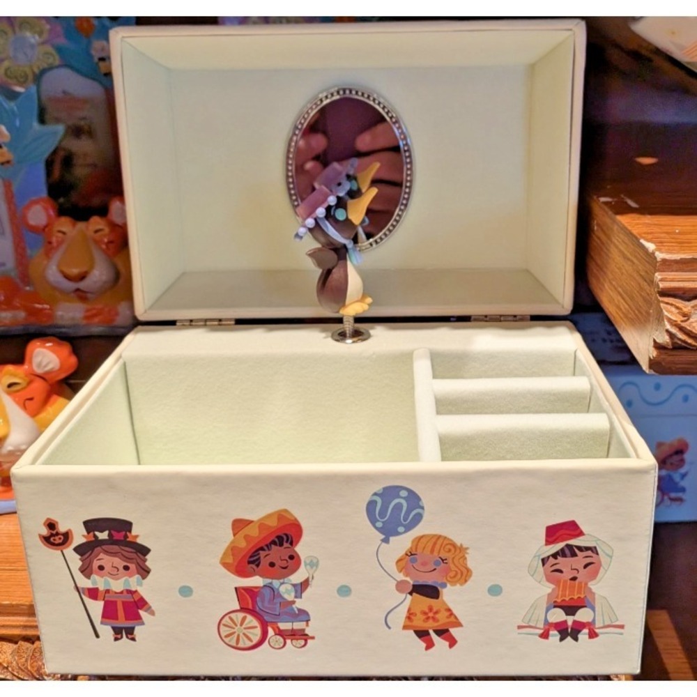 Disney Parks 2026 It's A Small World Ride Musical Jewelry Box Penguin Twirls NEW